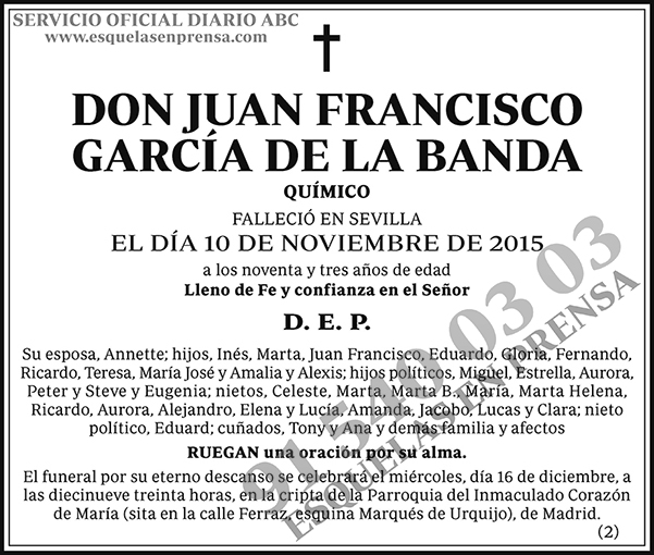 Juan Francisco García de la Banda